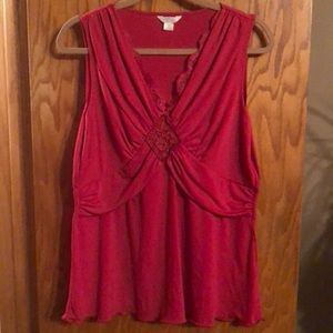 Sexy red top Christopher & Banks XL